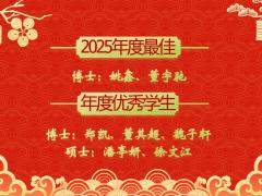 恭喜中心学生荣获2025学年“年度最佳学生”和“年度优秀研究生”